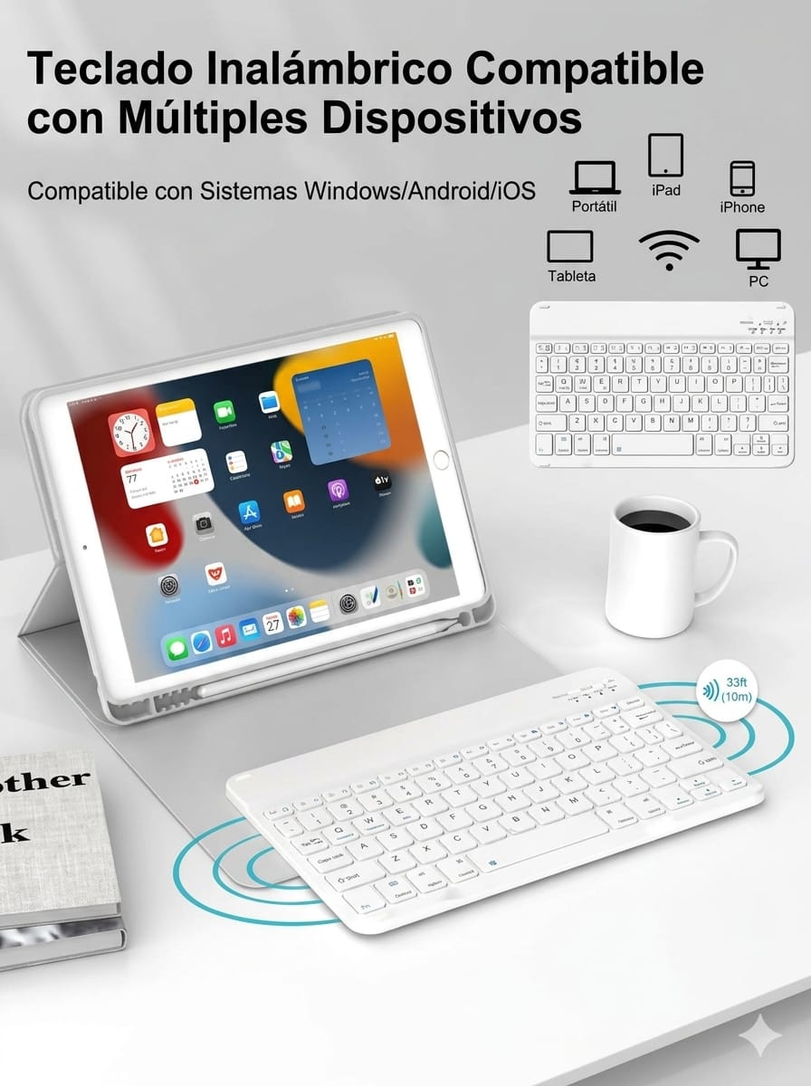 Teclado ultradelgado 10"
